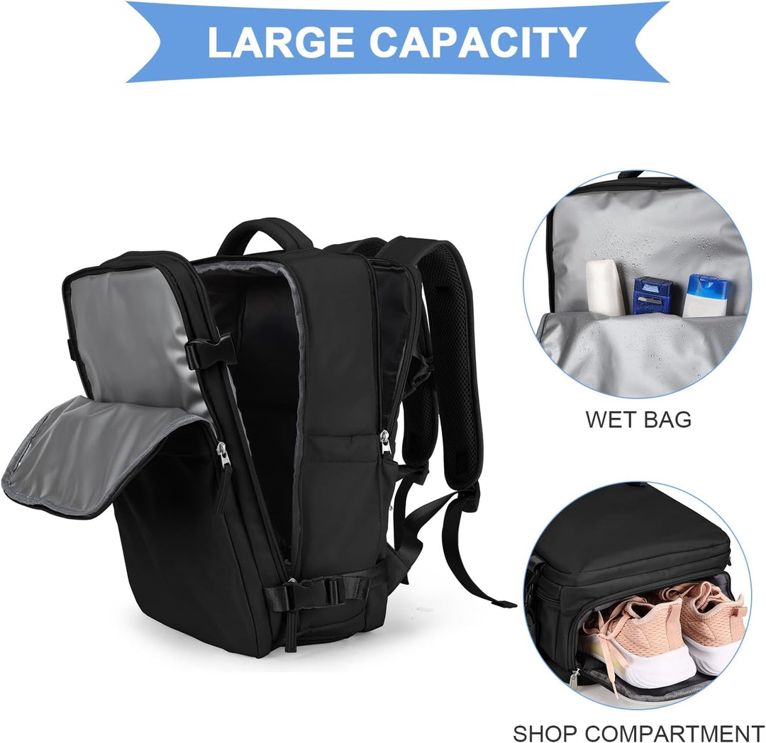 Mochila de Mano Coowoz para Hombres y Mujeres, Mochila de Viaje Apr...