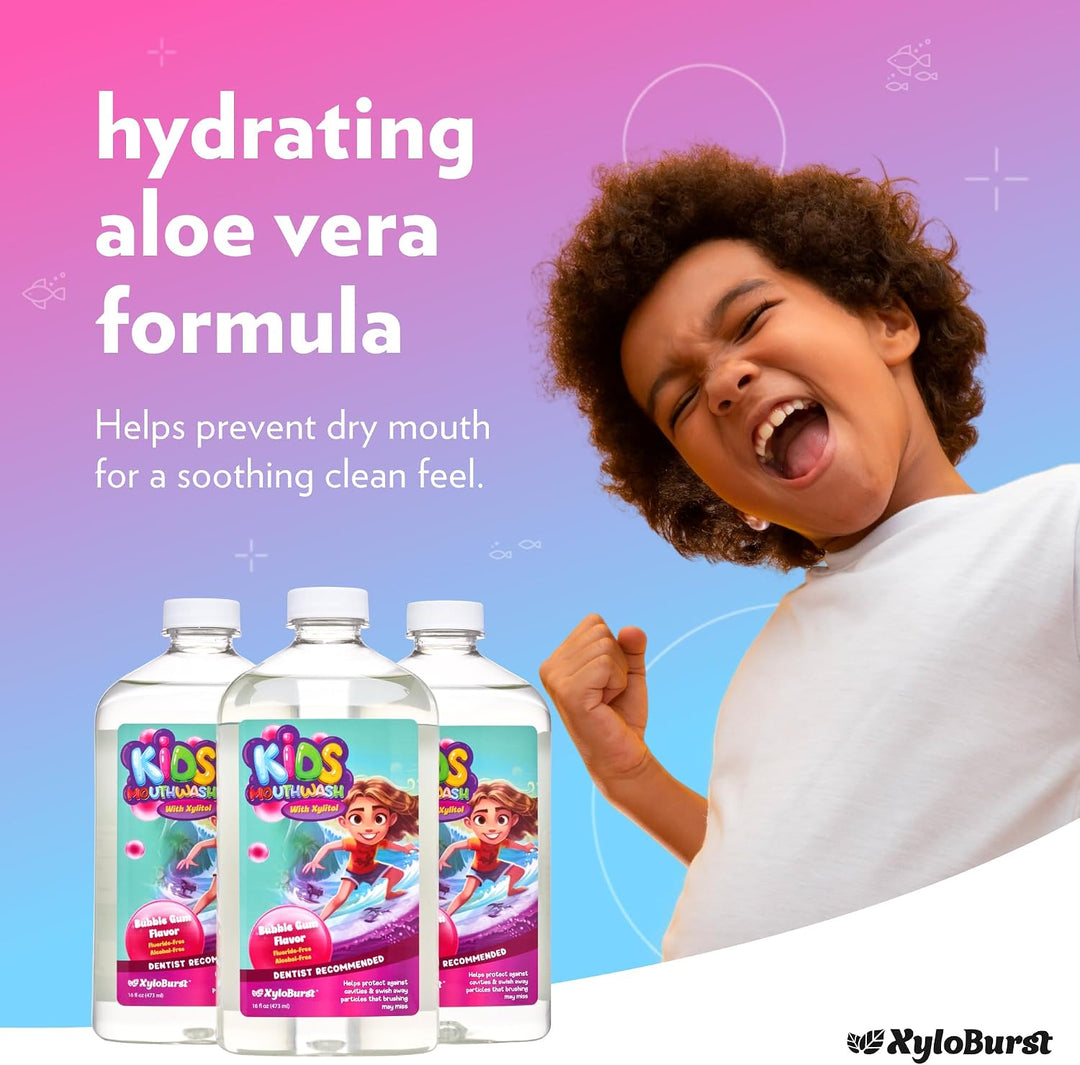 Xyloburst Oral Rinse Kids Enjuague Bucal - Enjuague bucal con xilit...