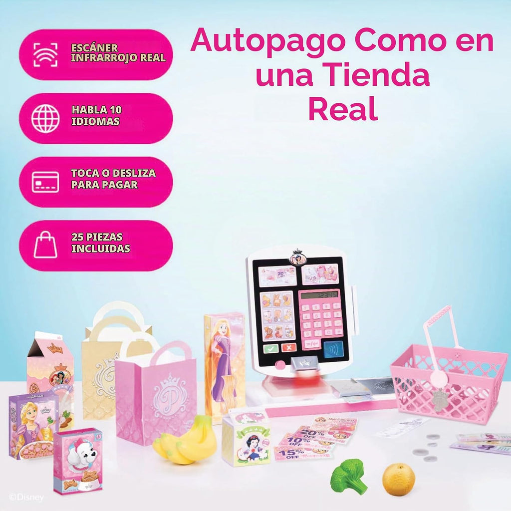 Disney Princess - Juego de registro de comestibles para niños (26 piezas)