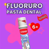 Colgate Bomba de pasta de dientes de unicornio para niños con flúor...