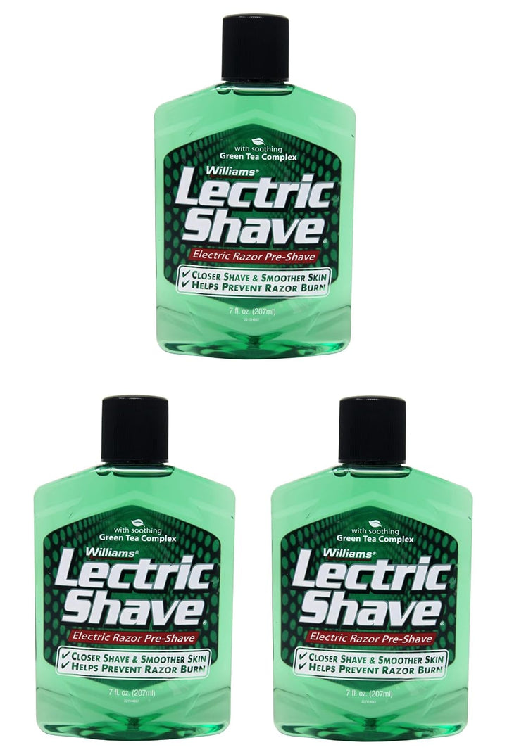 Lectric Shave Pre-Shave Original 7 oz (paquete de 3)