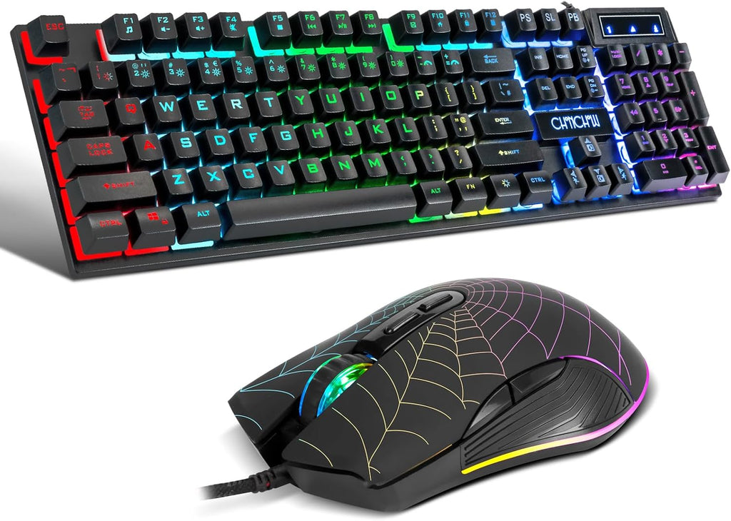 Gaming teclado y Mouse 104 Keys para Mac PC PS5 PS4 Xbox One Gamers