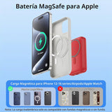Cargador magnético portátil para iPhone, Power Bank de 10800mAh 4-e...