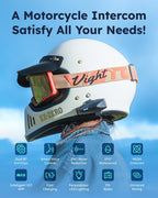 ASMAX Auriculares Bluetooth para motocicleta S1 con control de voz