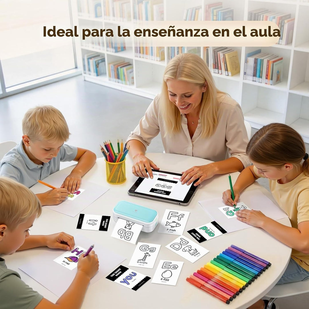 Phomemo M03C - Mini impresora de tarjetas flash, mini impresora de...