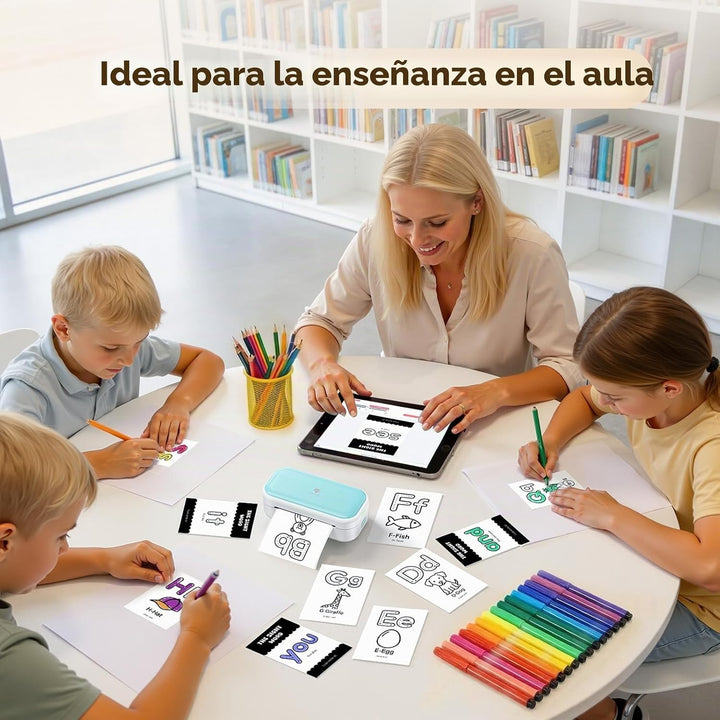 Phomemo M03C - Mini impresora de tarjetas flash, mini impresora de...