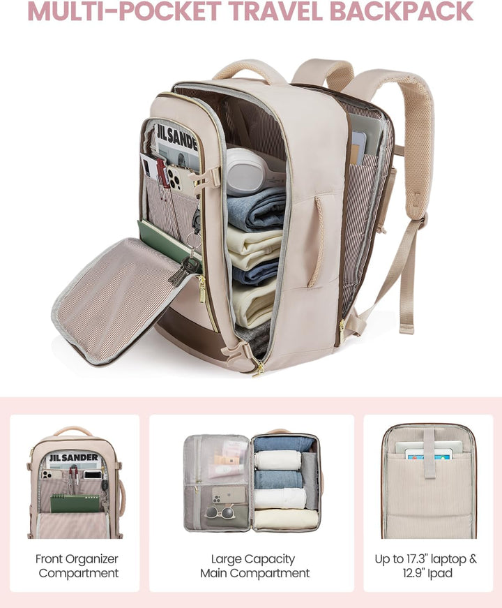 LOVEVOOK - Mochila de viaje para mujer, mochila de 40 l para llevar...