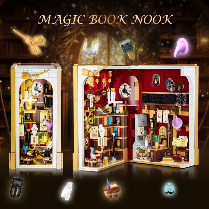 Juego de construcción Magic Booknook con luz LED 0142 in
