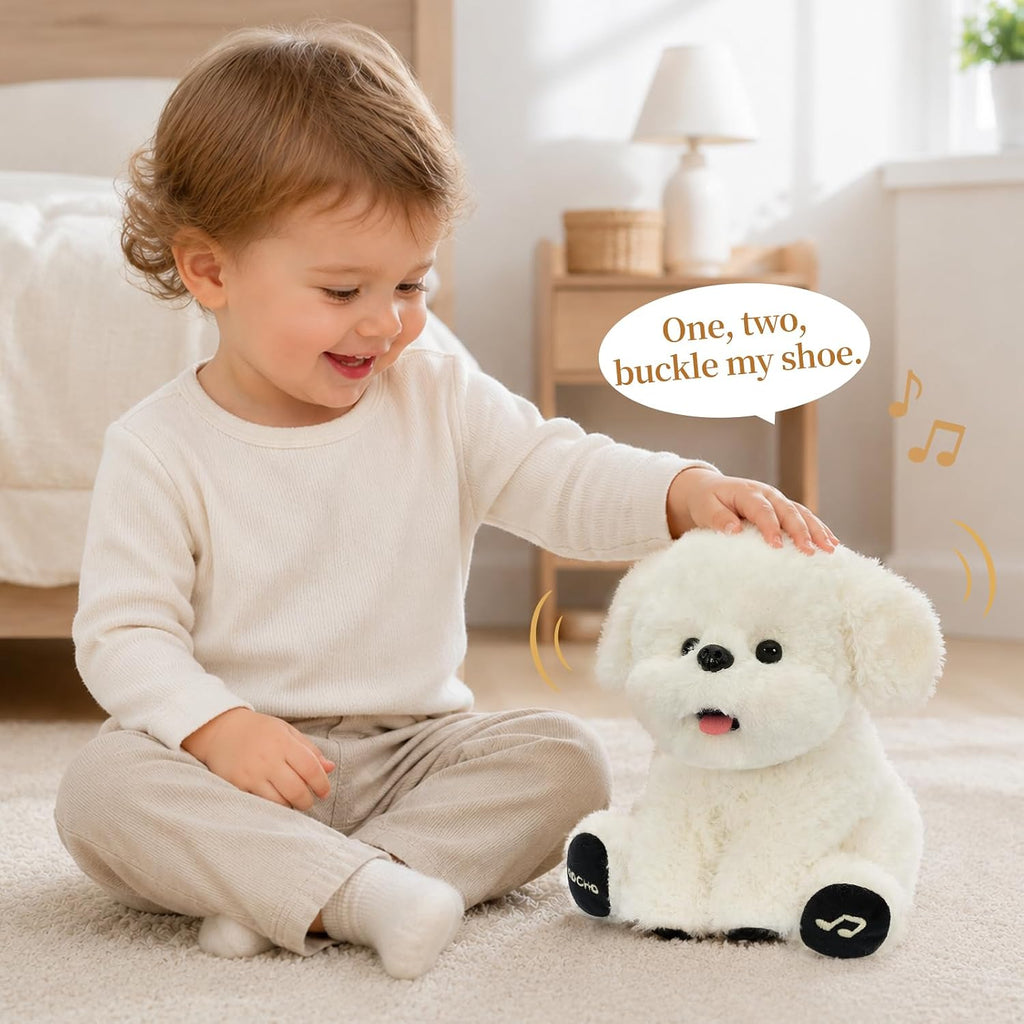 Juguete de peluche para perro, 9.5" juguete musical sensorial