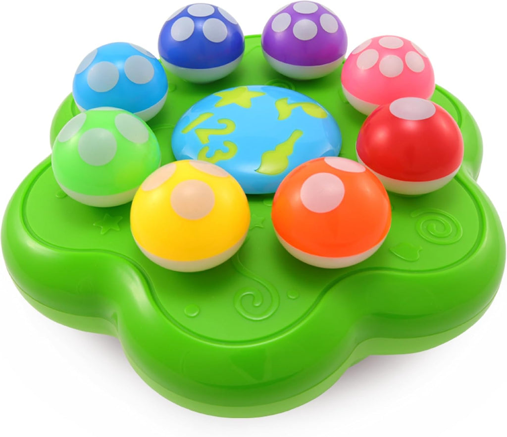 BEST LEARNING Jardín de hongos - Juguetes interactivos educativos con luces para niños pequeños de 1 a 3 años - Colores, números, juegos y música para niños - Ideal como regalo de cumpleaños para