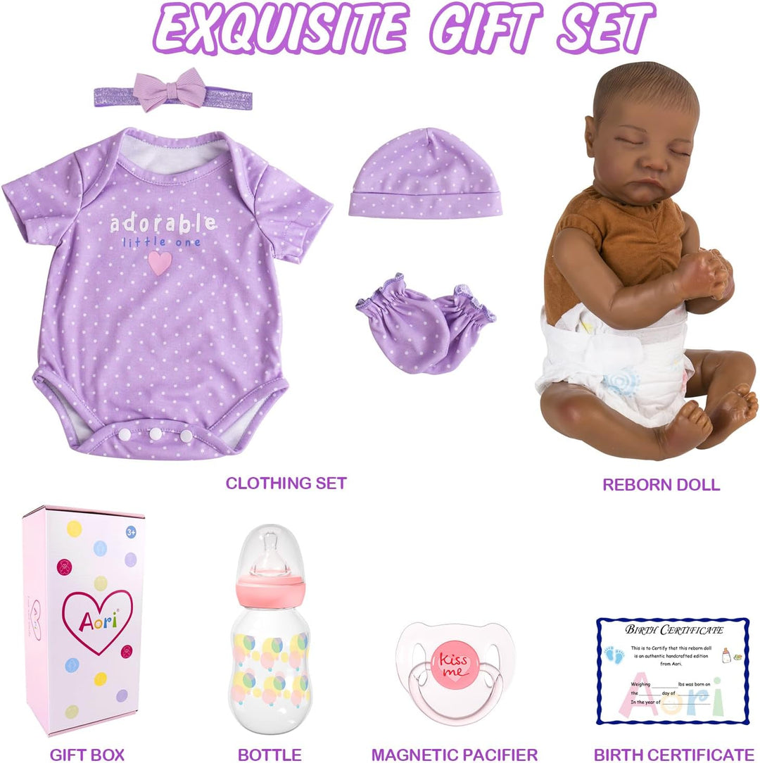 Aori Reborn Baby Dolls Black Girl - Muñecas de bebé realistas de 18...