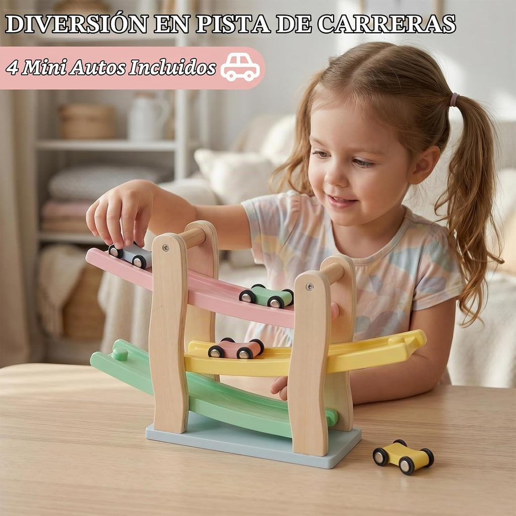 WOODENFUN Juego de juguetes Montessori de madera para niños, juego
