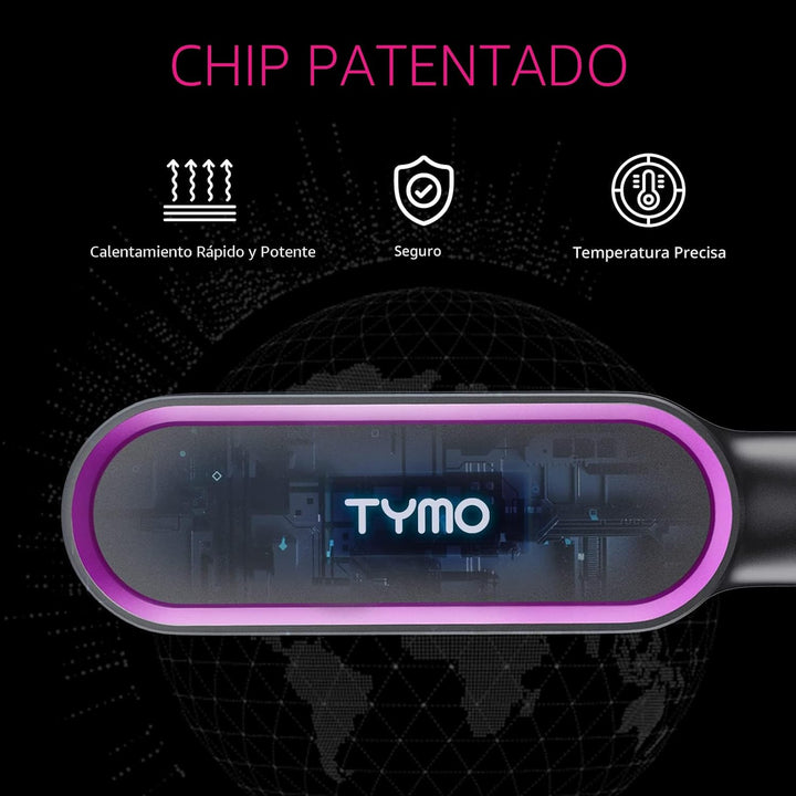 Cepillo Alisador de Pelo, cepillo alisador de pelo con anillo TYMO,...