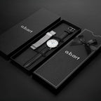 Reloj para Hombre a.b.art – Indicador de Fecha Saltante, Movimiento de Cuarzo Ronda, Cristal de Zafiro, Caja Ultrafina de Acero Inoxidable, Reloj de Pulsera Minimalista Estilo Bauhaus 41MM