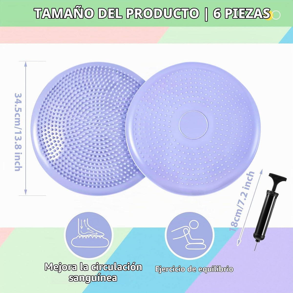 Cojines tambaleantes inflados de 13 pulgadas para niños