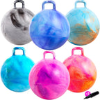 6 bolas de tolva para niños de 3 a 8 años | Bola inflable de nubes de 18 pulgadas con mango