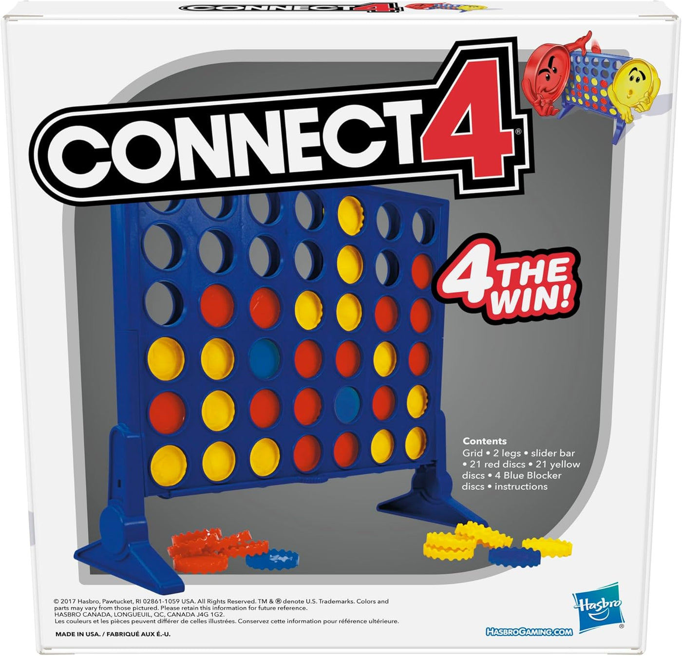 Hasbro Gaming Juego de mesa Connect 4 Empaque estándar
