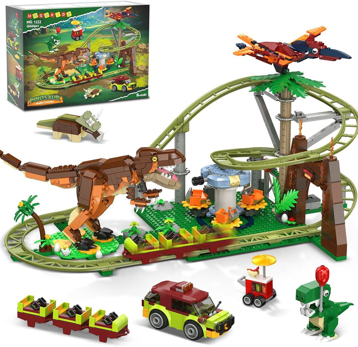 HOGOKIDS Juego de construcción de montaña rusa de