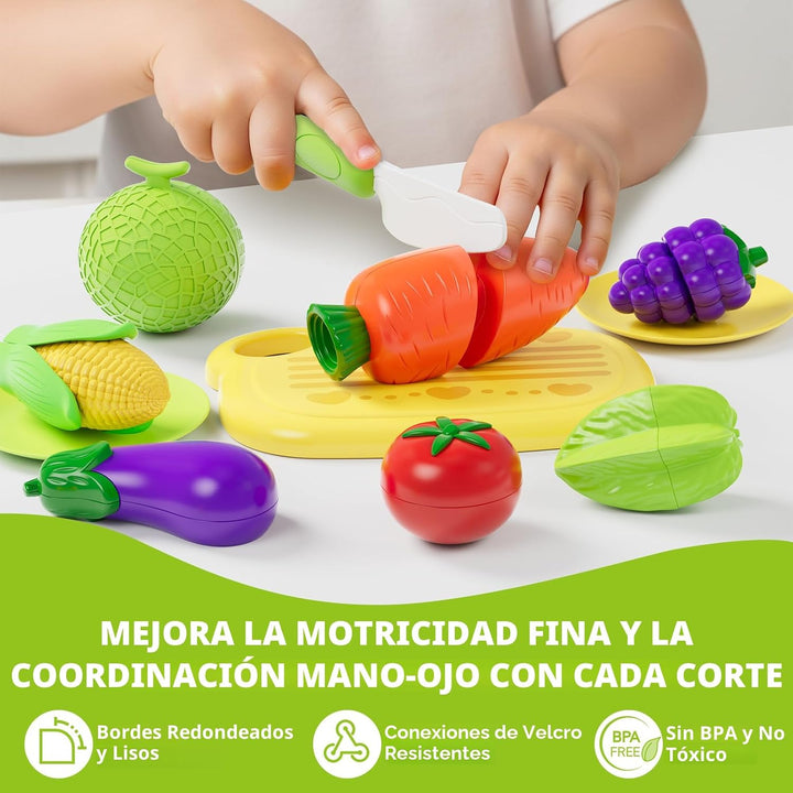 Mimiblooms - Juego de alimentos para clasificar colores con frutas...