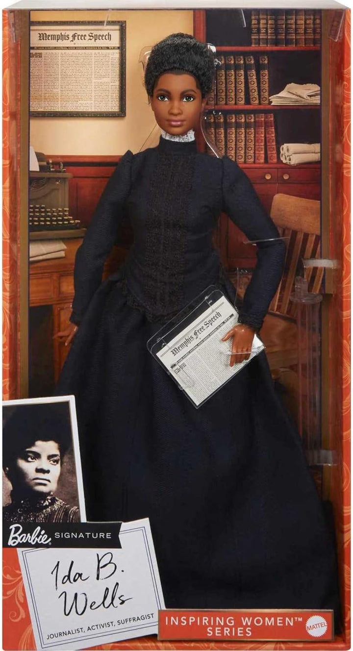 Barbie Muñeca inspiradora para mujer, Ida B. Wells coleccionable co...
