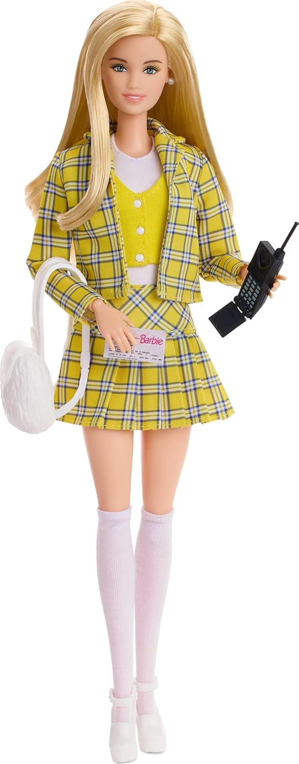 Muñeca Barbie Signature, colección Clueless Cher en traje a cuadros...