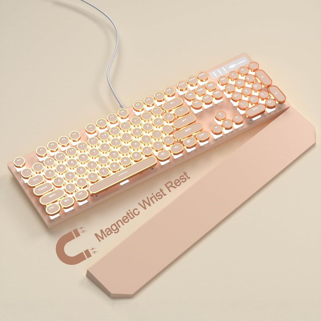 MageGee - Teclado mecánico tipo máquina de escribir para juegos ret...