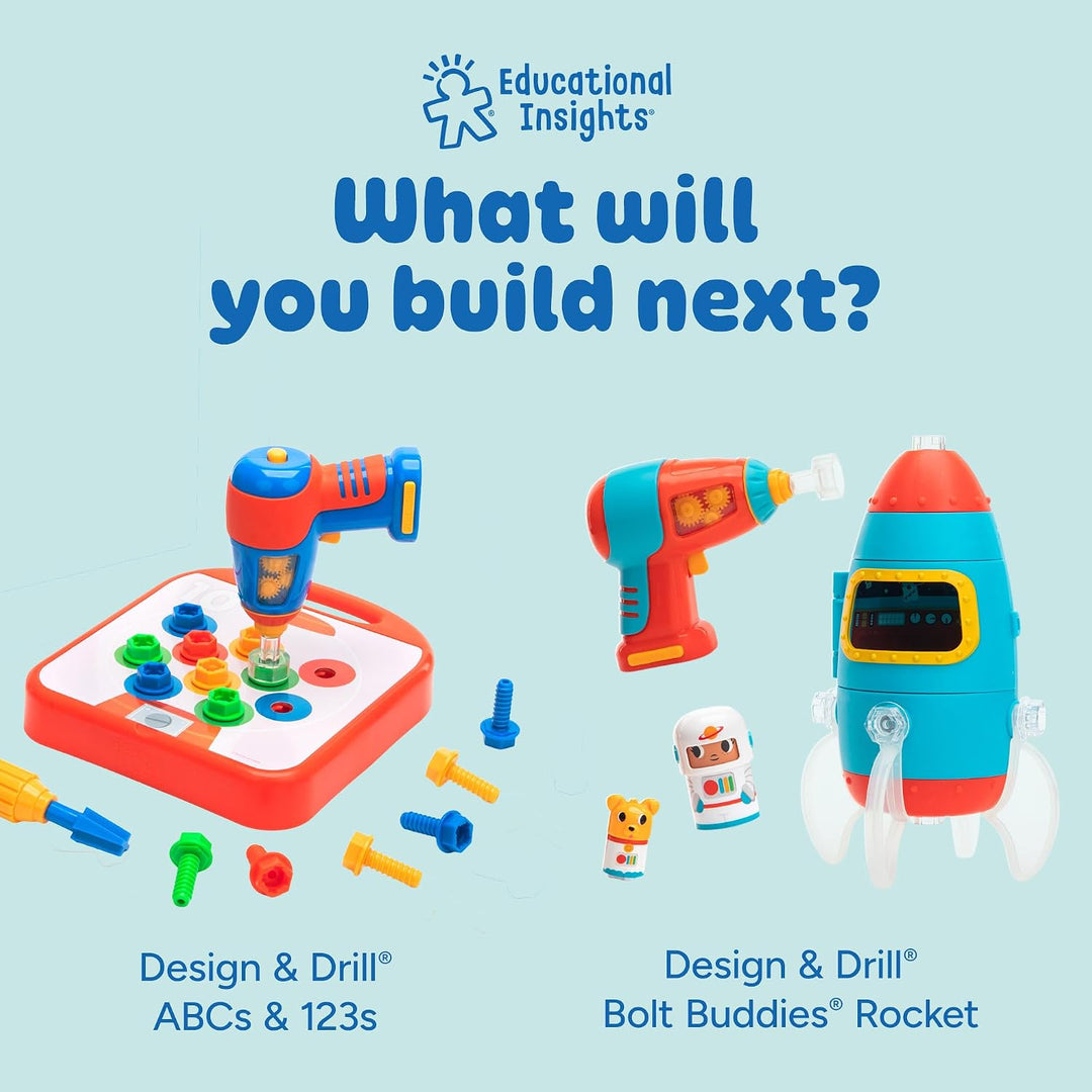 Educational Insights - Juego de construcción y cubo de atornillar y...