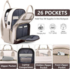 Mochila para laptop para mujer, bolsa de trabajo, mochila de viaje...