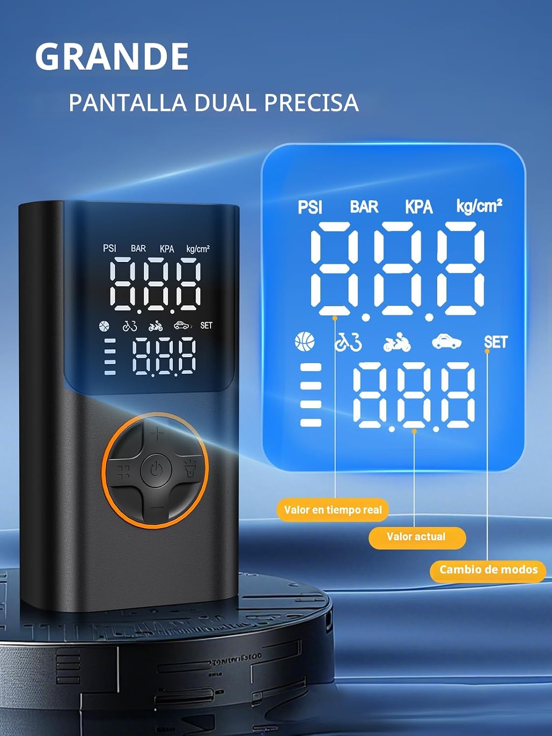 AIRSURE Inflador de Neumáticos Compresor de Aire Portátil, Bomba pa...