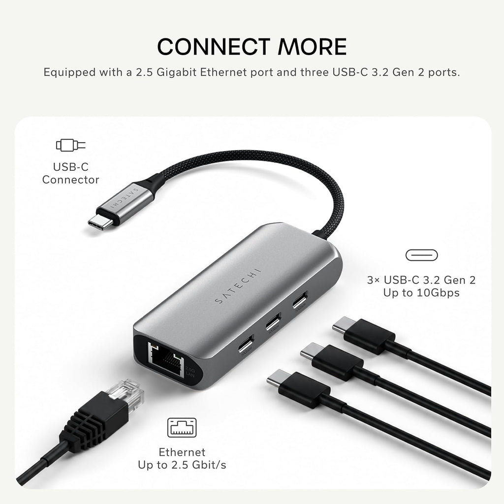 Satechi, ST-H3C25EM, hub USB 3.0