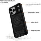 Rokform - Carcasa resistente para iPhone 17 Pro Max, magnética + RokLock (negro)