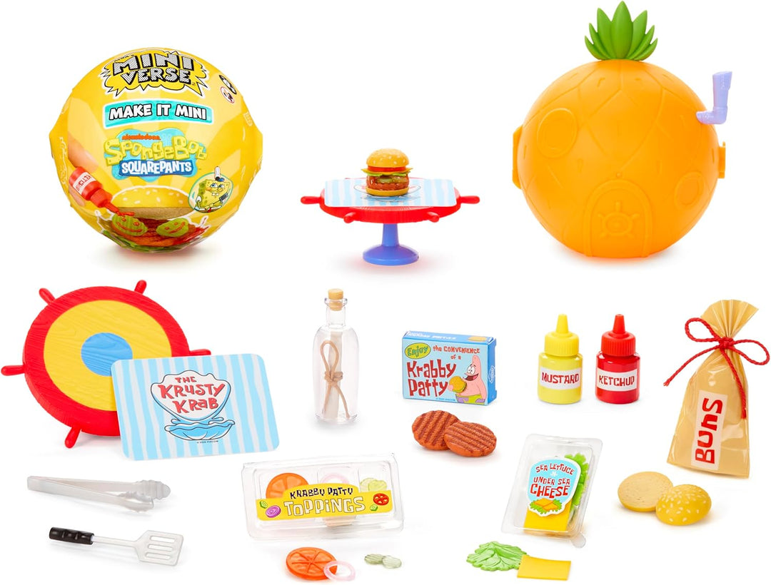 MGAs Miniverse Hazlo Mini Bob Esponja Mini Coleccionables