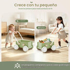 Andador de empuje para bebés con ruedas, juguete para bebés de 6