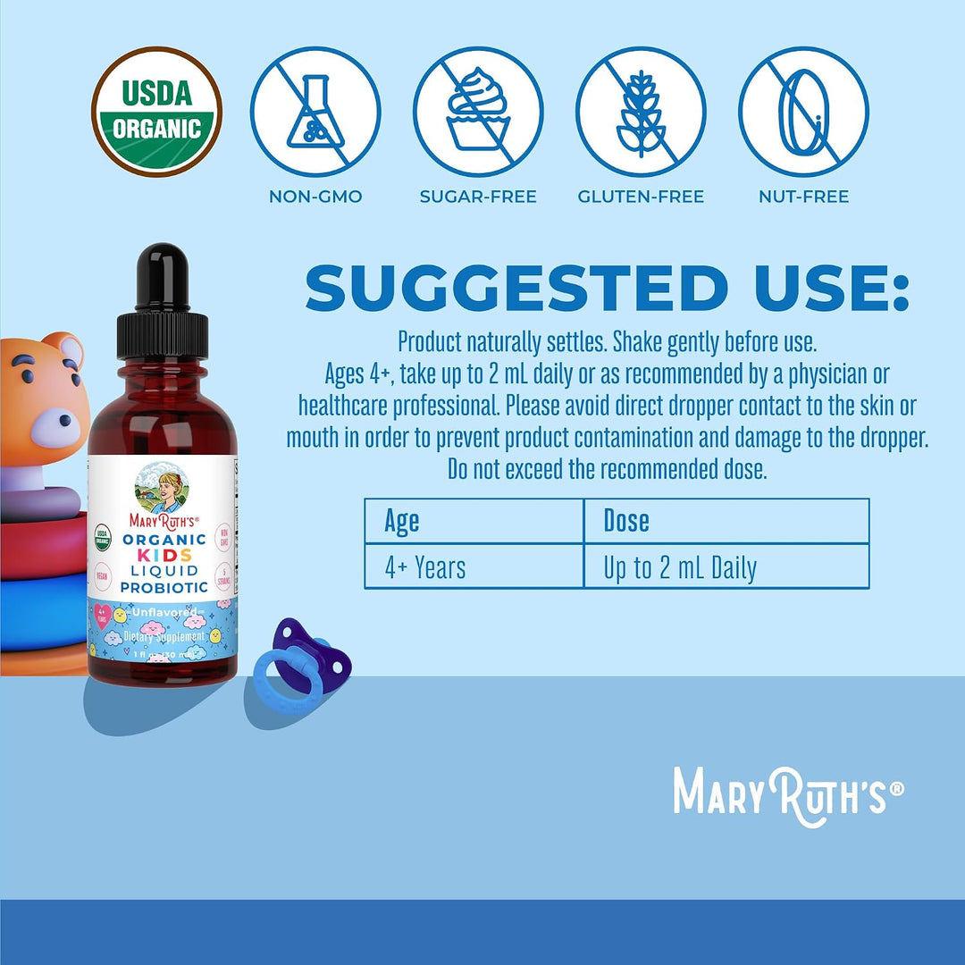 MaryRuth Organics Gotas líquidas probióticas para niños | Probiótic...