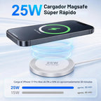 Cargador inalámbrico magnético de 25 W Almohadilla de carga rápida (1