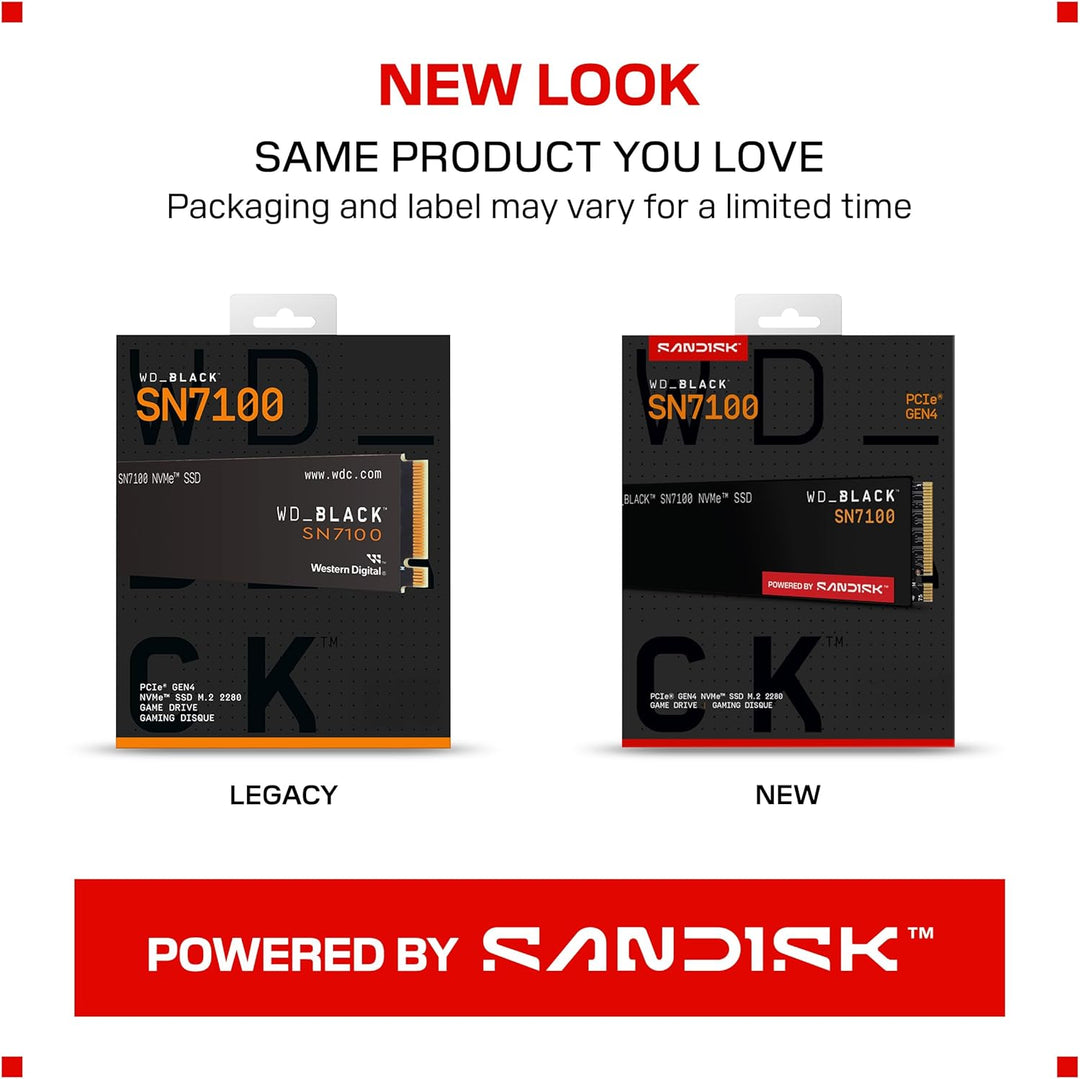 WD_Black SN7100 SSD NVMe de 4 TB - Gen4 PCIe, M.2 2280, velocidad d...