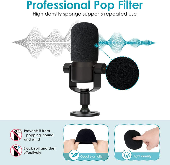 YOUSHARES - Soporte Rode Podmic con filtro pop - Brazo de pluma par...
