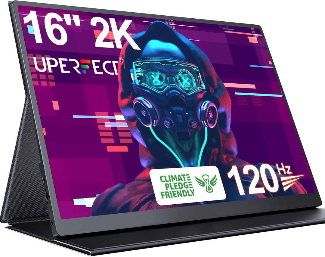 UPERFECT Monitor portátil para juegos 2K 120Hz, 16" 2560x1600 Q...