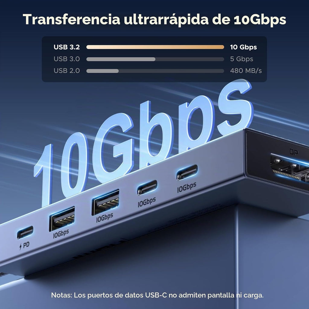UGREEN, 75244, hub USB 3.2 de 4 puertos