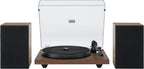 Crosley Tocadiscos C62C-WA con altavoces, nogal