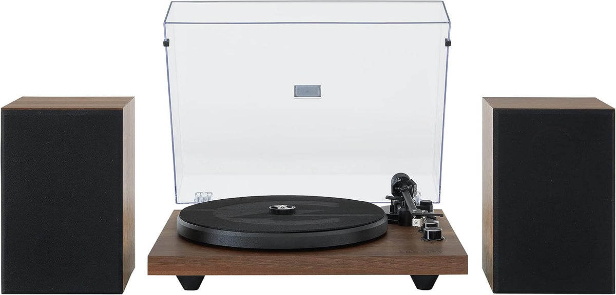 Crosley Tocadiscos C62C-WA con altavoces, nogal