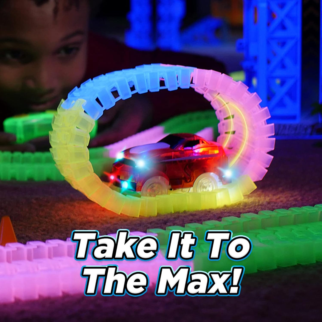 Ontel Magic Tracks - Carrera flexible que brilla en la