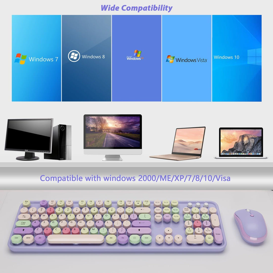 Teclado y mouse inalámbricos para máquina de escribir \u2013 Teclad...