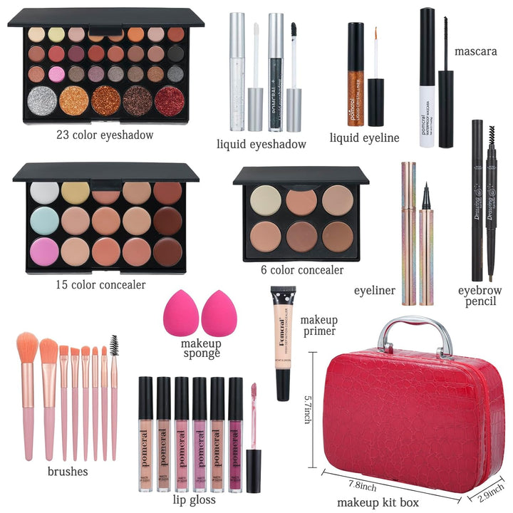 Kit de maquillaje, juego completo de maquillaje para mujeres, kit d...
