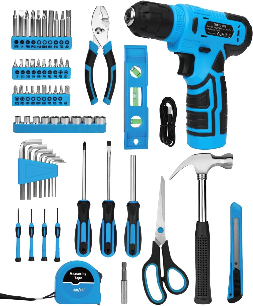 Juego de herramientas de 139 piezas \u2013 Kit de herramientas con...