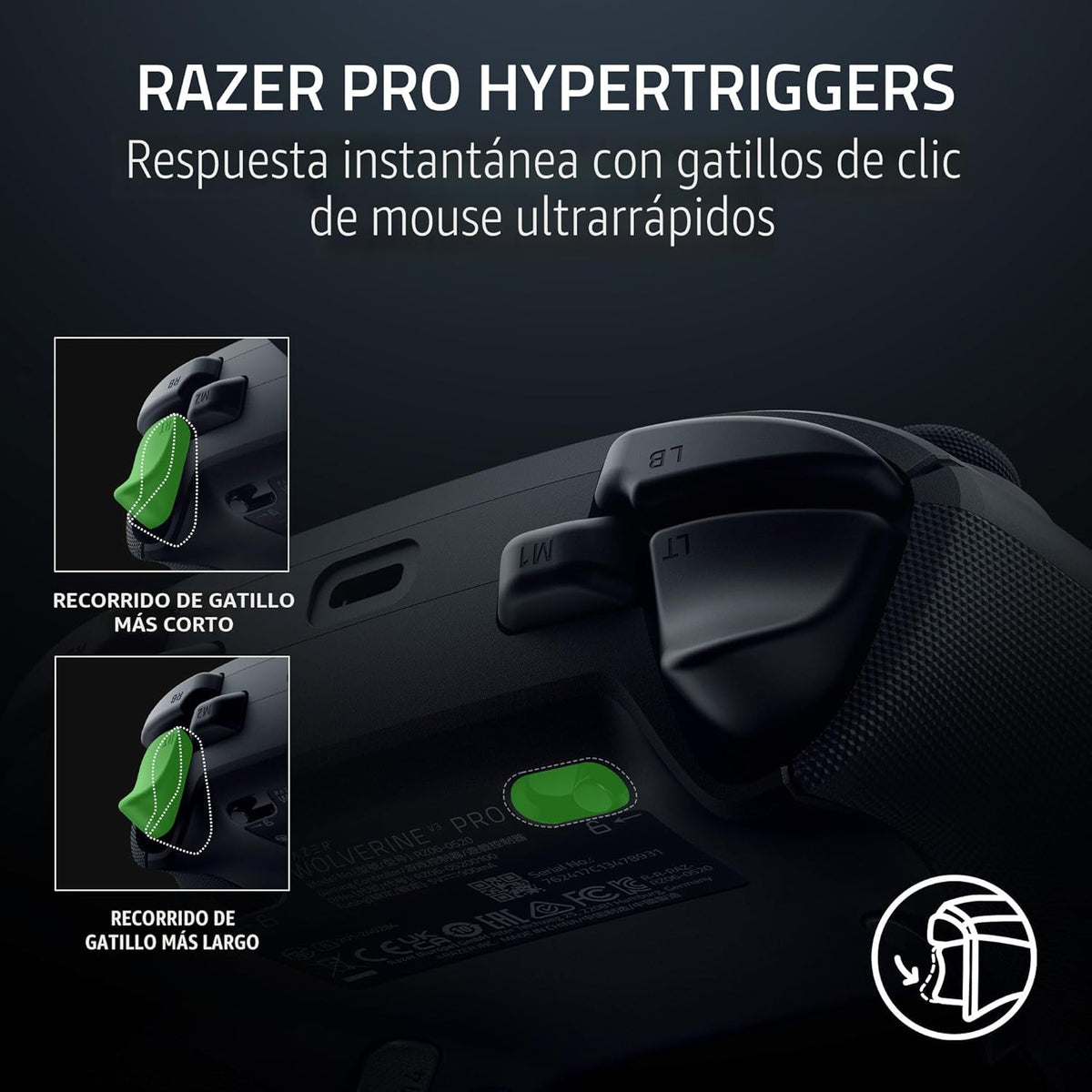 Razer Wolverine V3 Pro Wireless Gaming Controller: Licensed for Xbo...