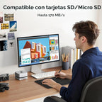 UGREEN Mac mini Dock DP Hub 4K 144Hz con carcasa NVMe