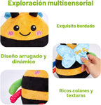 hahaland Juguete musical que rebota la abeja de la felpa que rebota durante