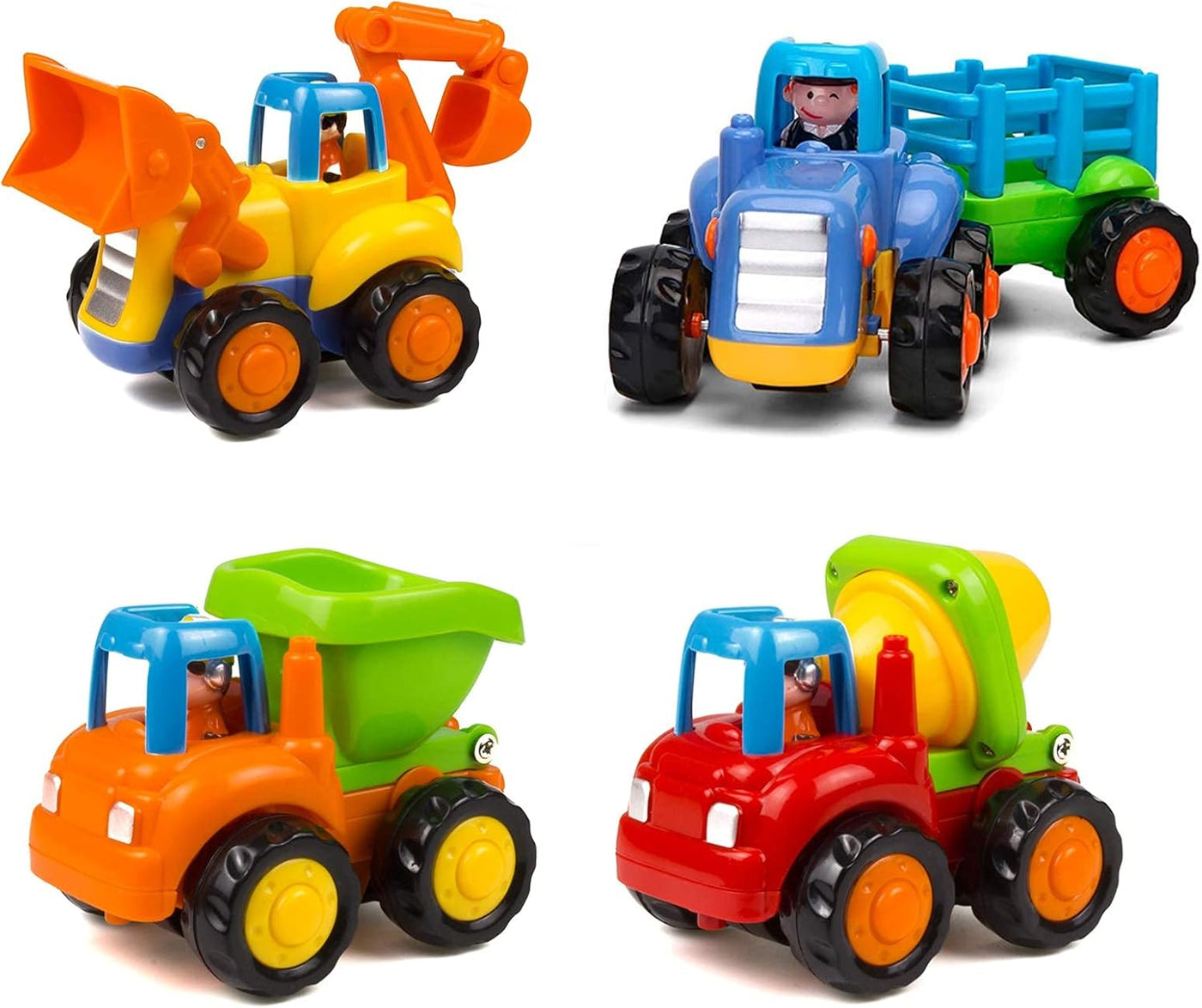 Coches impulsados por fricción camiones de construcción