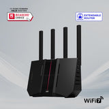 ASUS RT-BE9700 Tri-Band WiFi 7 Smart AiMesh, Enrutador extensible,...